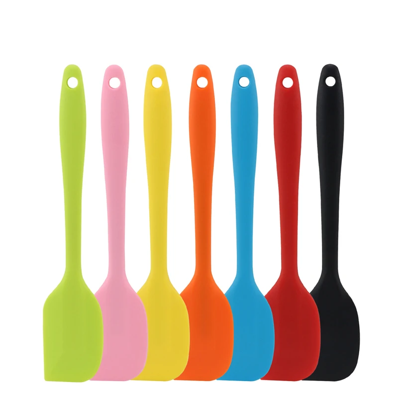 Hot Selling 8 inch Heat Resistant Non Stick Silicone Kitchen Spatula Baking Mixing Tool Silicone Spatula
