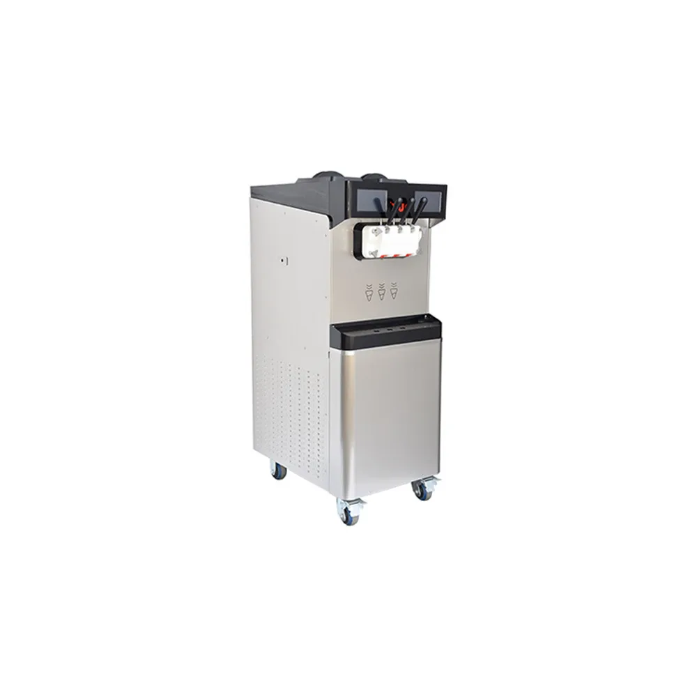 750w commercial new design industrial Chinese style automatic pre-cooling and cleaning summer soft ice cream machine