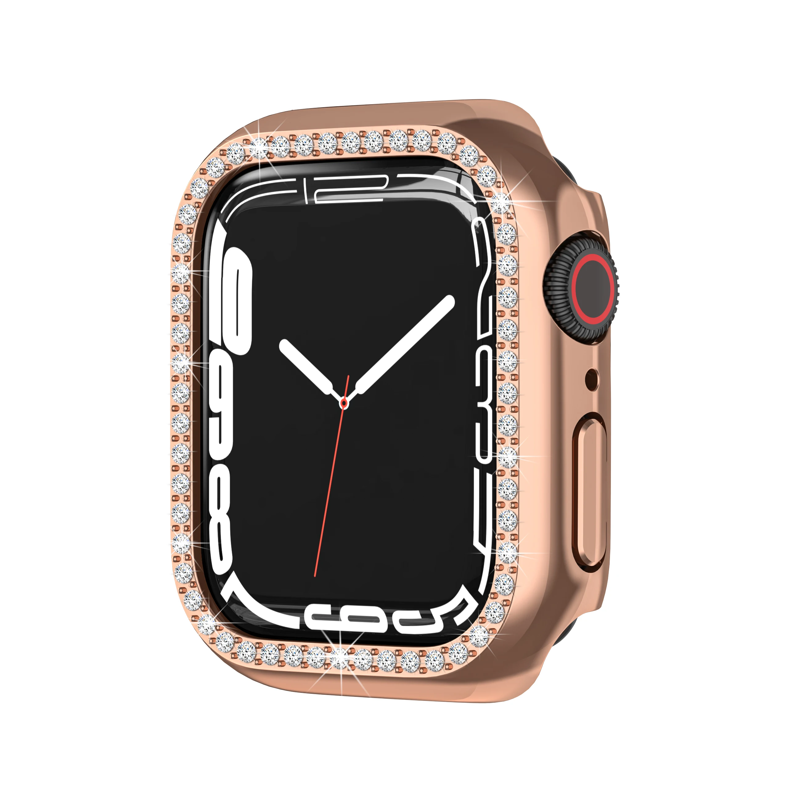 Роскошный чехол для часов Apple Watch 41 мм 45 ПК Алмазный наручных Iwatch серии 7 яркое