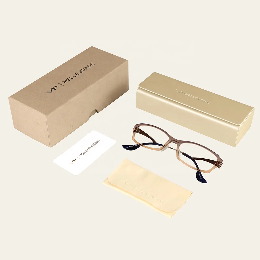 RPET Cloth Cardboard Premium Quality Pu Leather Customized Sunglasses Packaging Set Sun Glasses Storage Box Eyeglass Holder Case