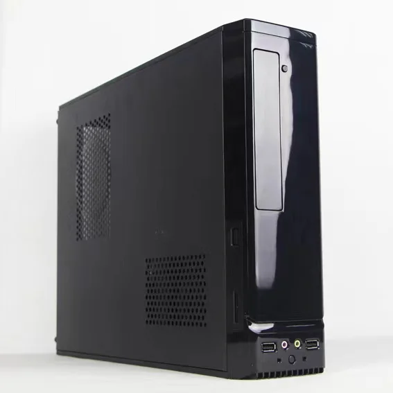 PC Tower Cabinet With PVC Stand SFX Slim Computer Case Micro ATX ITX Case