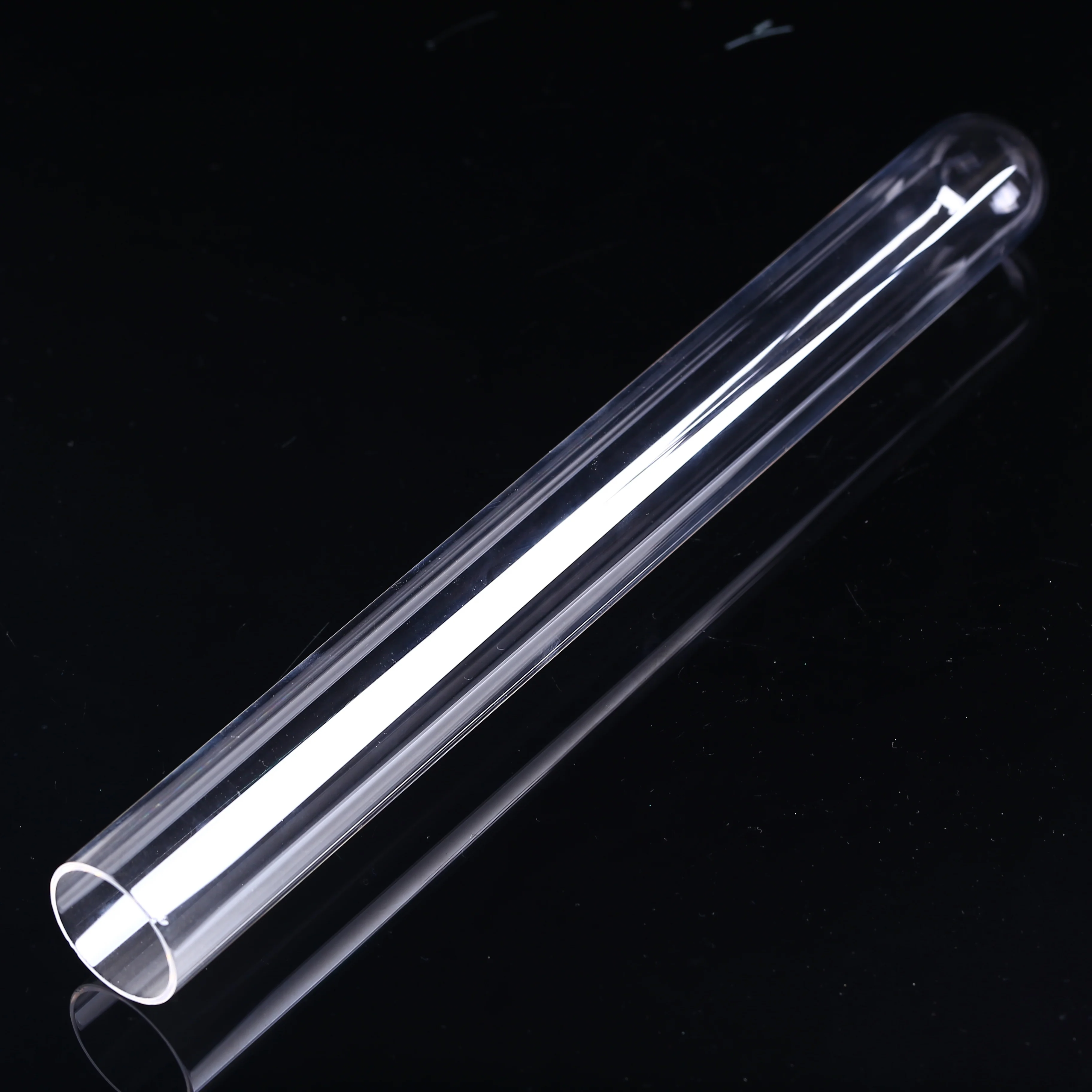 high quality thick wall clear quartz glass tube