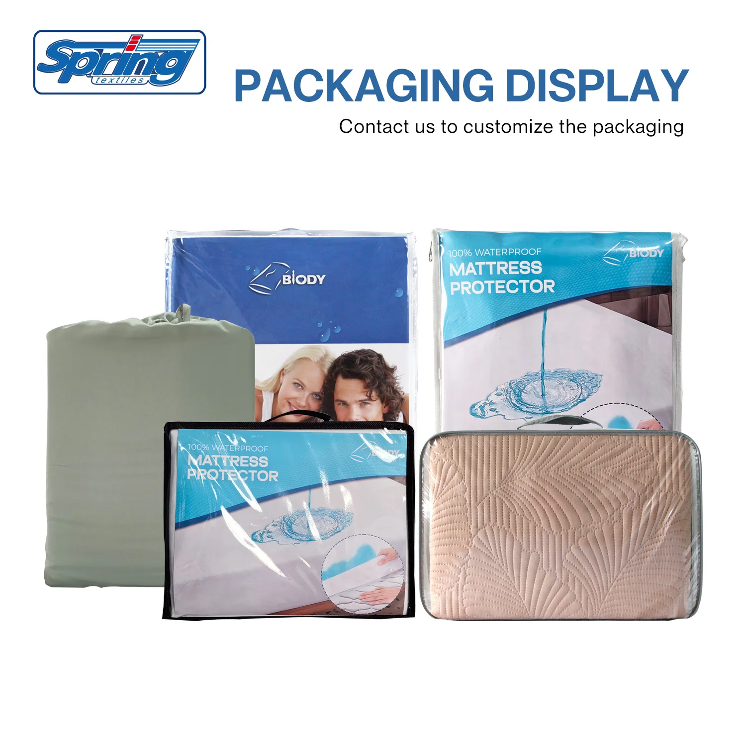 Twin Size Zippered Bed Bug Mattress Protector Water Proof imperméable Anti Fluid Mattress Encasement