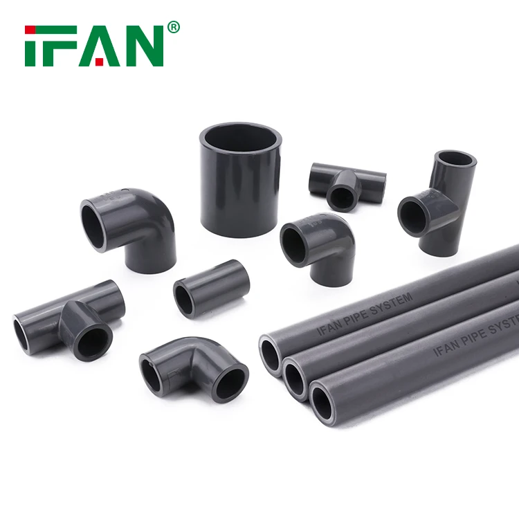 IFAN GB Standard PVC Water Thread Pipe Connector 20mm-110mm Equal Elbow UPVC Fittings