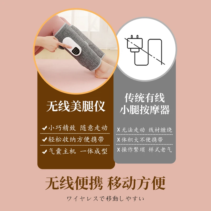 2023 Bestseller Blood Circulation Relaxation Heated Air Pressure Calf and Air Compression Leg Massager