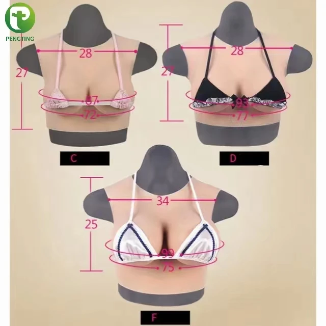 T-C2  Silicone Breast Forms Realistic Artificial Boobs Tits Crossdresser Shemale Transgender Drag Queen