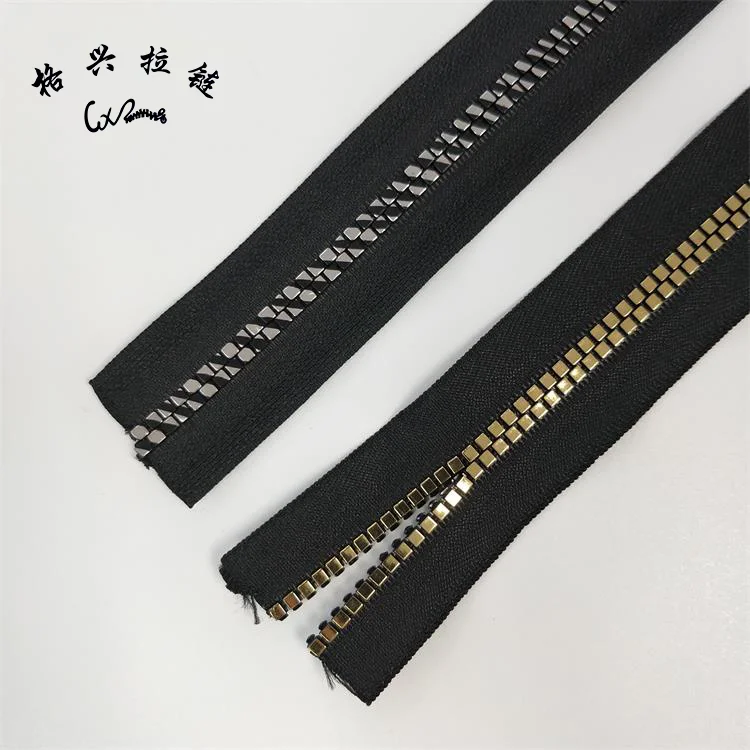 Wholesale Custom 5# Plating Teeth Resin Plastic Zipper