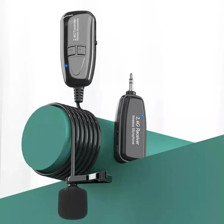 High Quality Manufacturer 2.4G Wireless Lavalier Microphone Professional Lavaliver Collar Mic