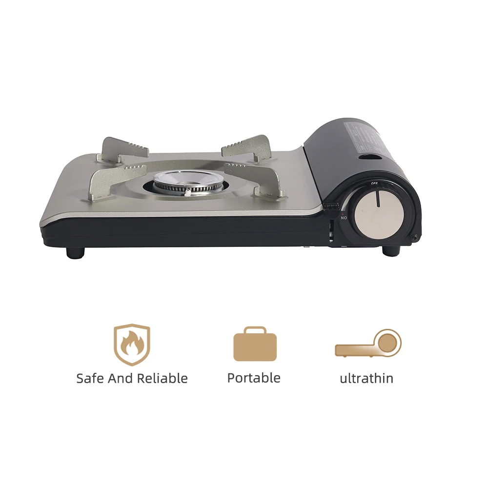 High quality lightweight ultrathin furnace windproof picnic mini outdoor portable camping gas stove