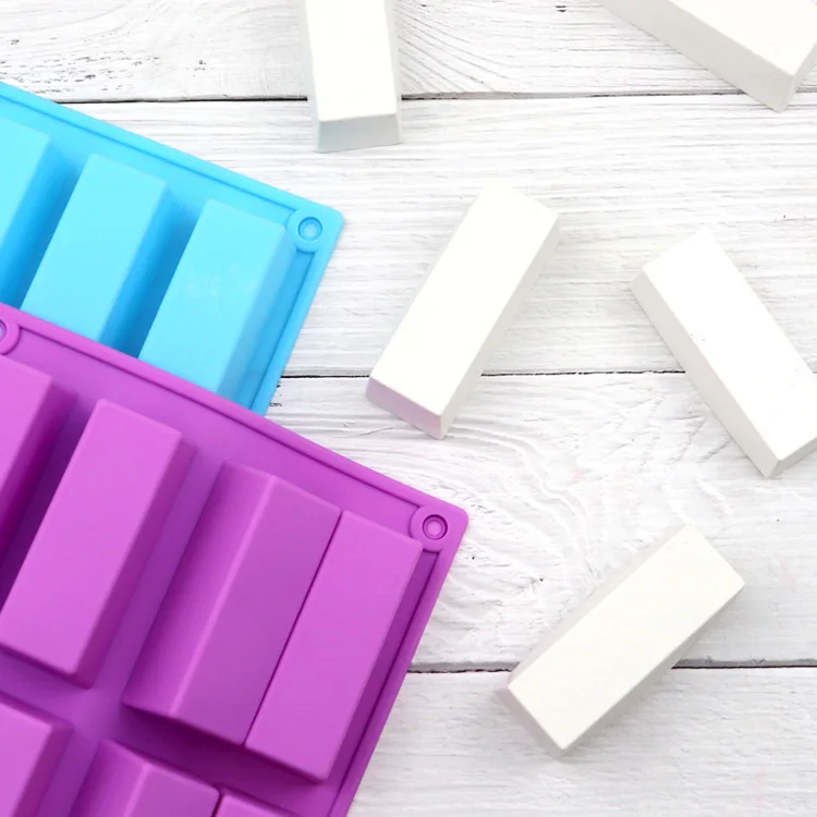 Hot selling 12 rectangle chocolate shape mold baking candy silicone mold chocolate mould