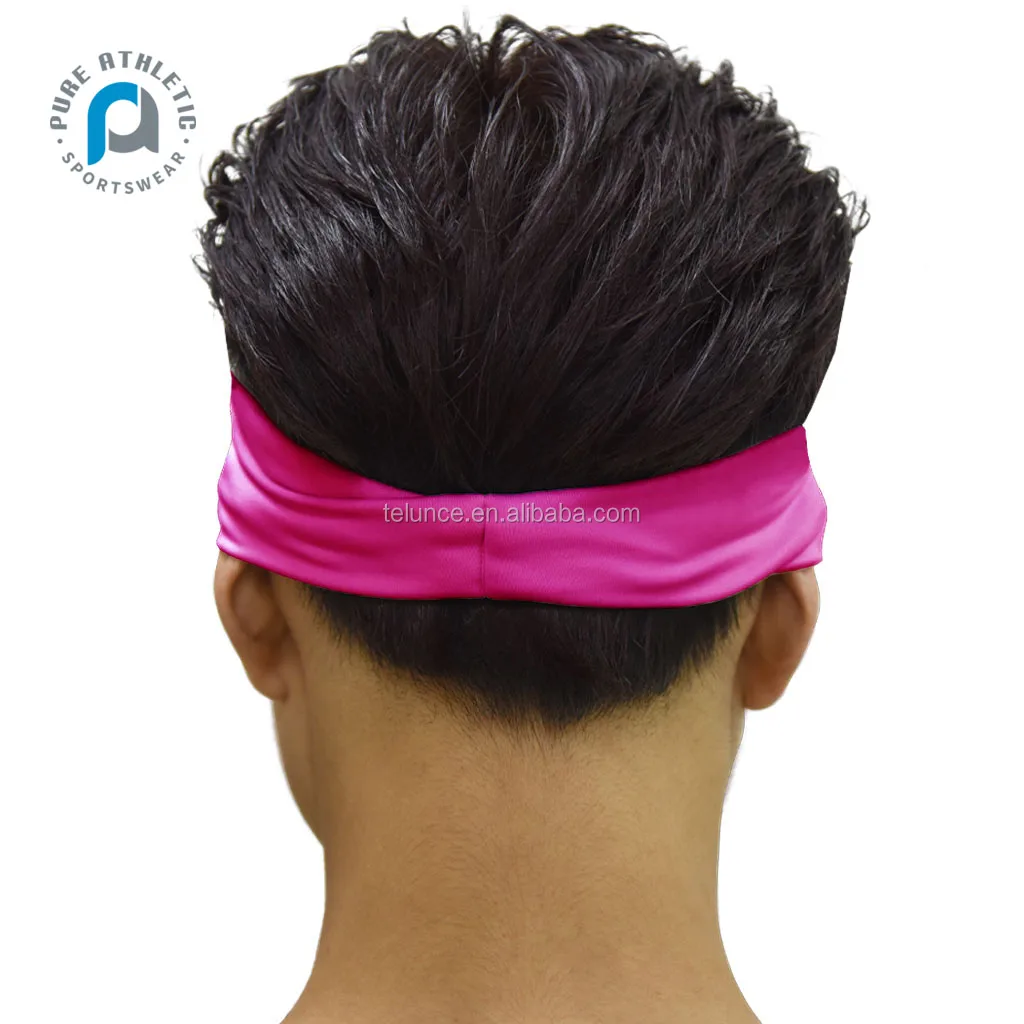 PURE Custom logo quick dry  sublimation printing custom design menhot selling sports cotton headband