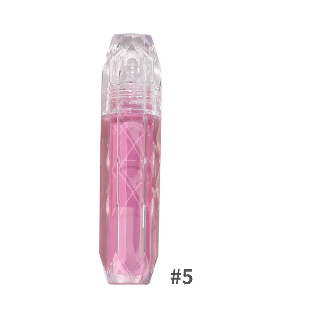 Express Your Style: Customizable Lip Gloss with 14 Colors - Long-lasting Wear in Transparent Bottles