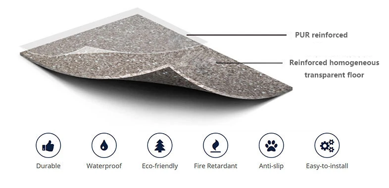 New style flame-retardant wear-resistant homogeneous vinyl flooring rolls workshop floor