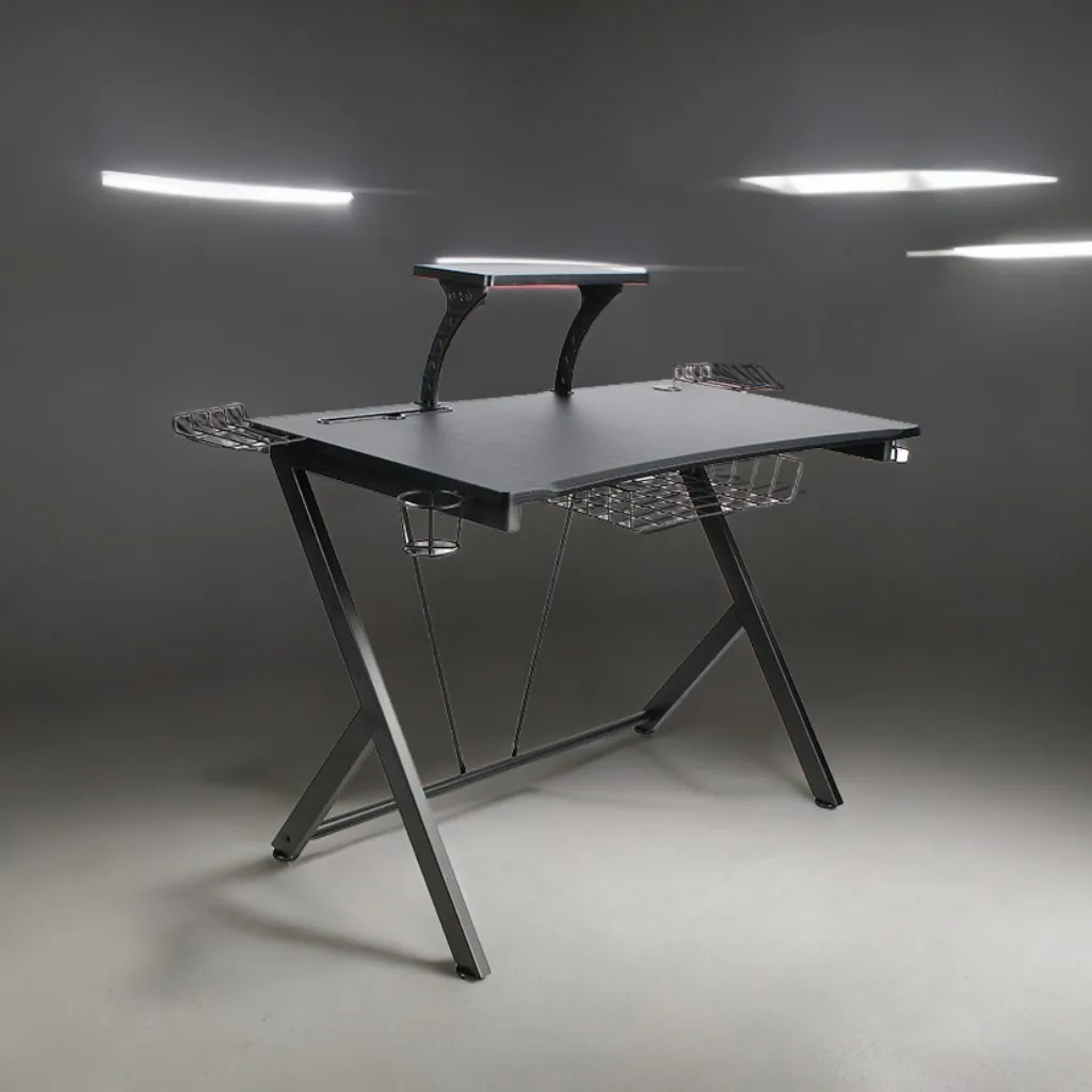 2024 Современный Офисный Компьютерный стол черный игровой стол для геймера