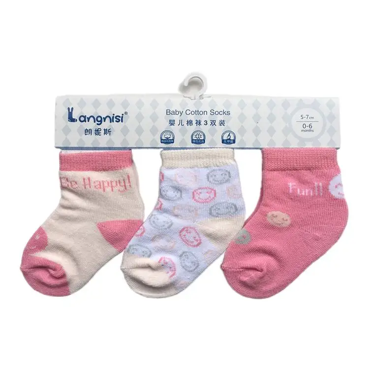 Factory Price Wholesale Cotton New Born Baby Girl Socks Manufactured Socks For Kids