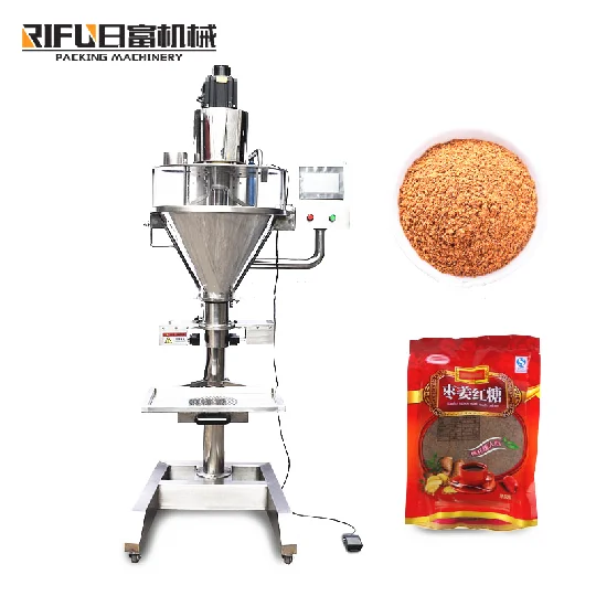 Semi-automatic flour spice powder filling machine/manual screw filling machine