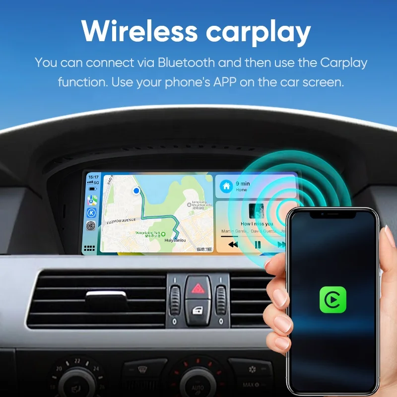 Автомагнитола Jmance 8 дюймов 2Din для BMW 3 5 Series E60 E90 2004 - 2012 беспроводной Android Auto Carplay головное устройство экран