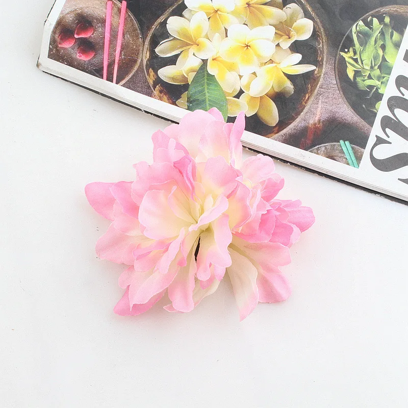 MIO 3D artificial flower hair clips handmade big flowers hairpins for women girls beach wedding headdressing sweet style