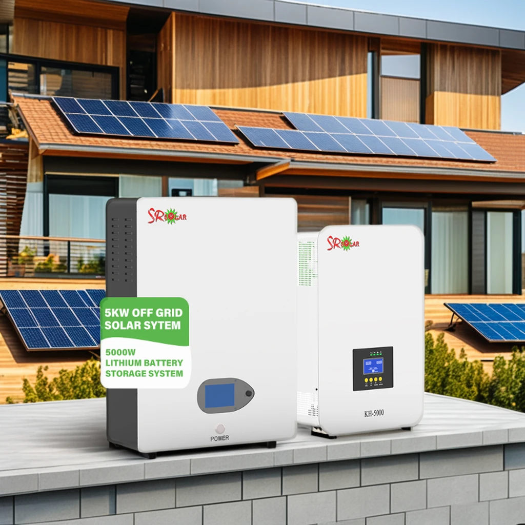 Wall Mount Lifepo4 5kw 10kw Off-Grid Solar System for Home 220V Industrial Application 10000W Load Power Generation