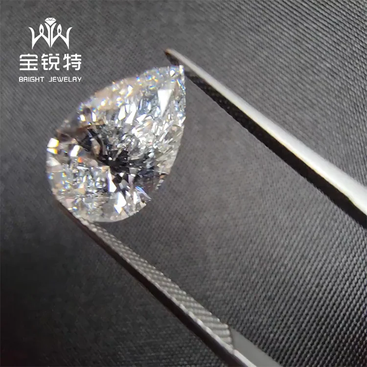 Wholesale Loose Pear Cut Diamond 0.3-2 Carat VVS Lab Grown Diamond IGI CVD HPHT Diamond