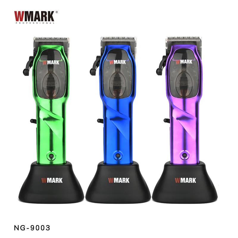 WMARK NG-9003 Wholesale 9000RPM Super Motor Rechargeable Electric Barber Mens Hair Clippers Cordless Hair Trimmers for Salon