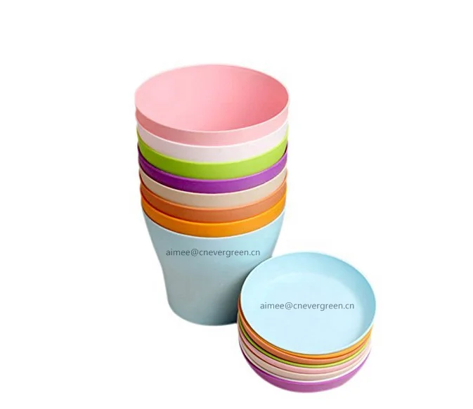 4' Pots Planter Colorful Flower Plant Container Seed Starting Pots with Pallet Plastic Plant Flower Seedlings Nursery Pot