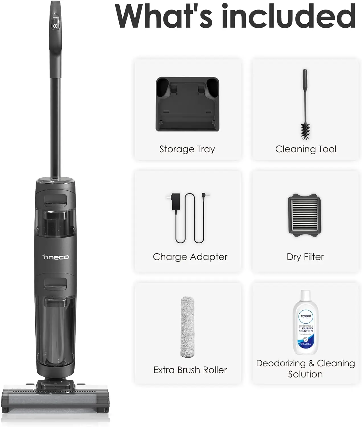 Floor ONE S3 Breeze Cordless Hardwood Floors Cleaner, Lightweight Wet Dry Vacuum Cleaners for Multi-Surface Cleaning