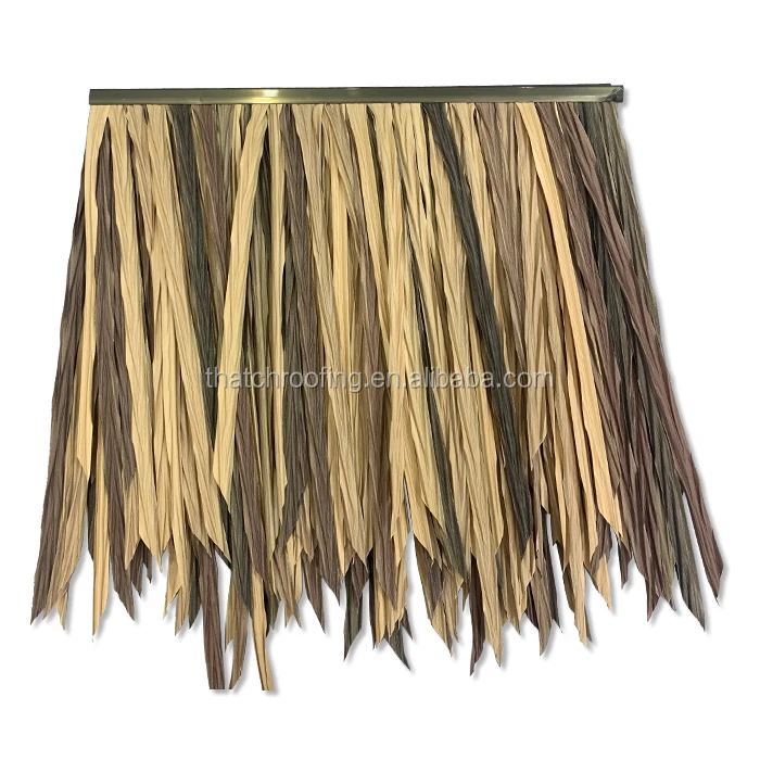 Synthetic plastic artificial thatch and palm leaves roof for gacebo roof material