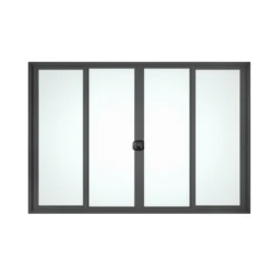 As2047 Australian Commercial Entry Security Sliding Door Aluminium Glass Automatic Exterior Patio Commercial Windows and Doors