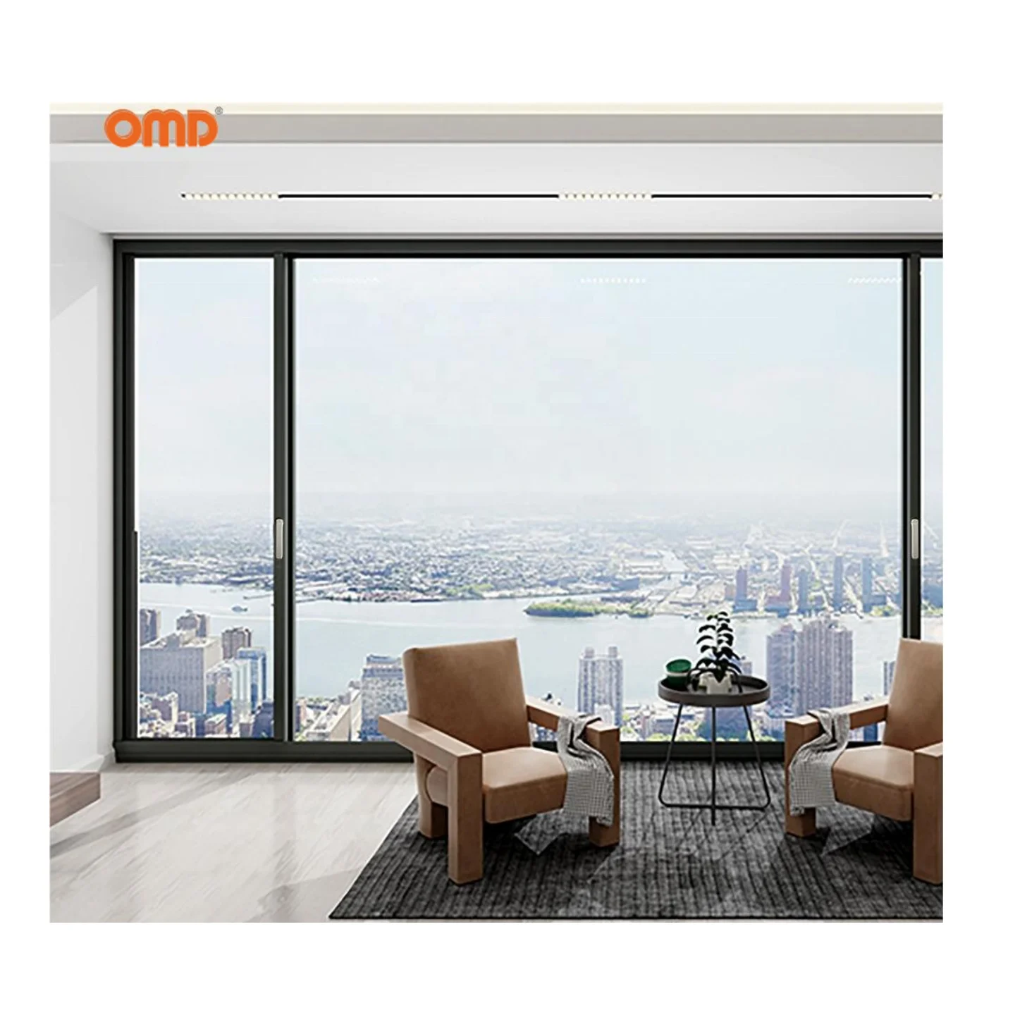 Heat Insulation System Aluminium Tilt&Turn Inward Opening Casement Windows Windproof House Big Glass Picture Windows Customized