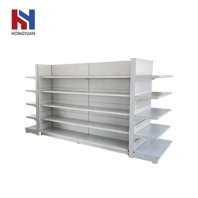 Chinese manufacturer supermarket gondola metal rack storage shelf