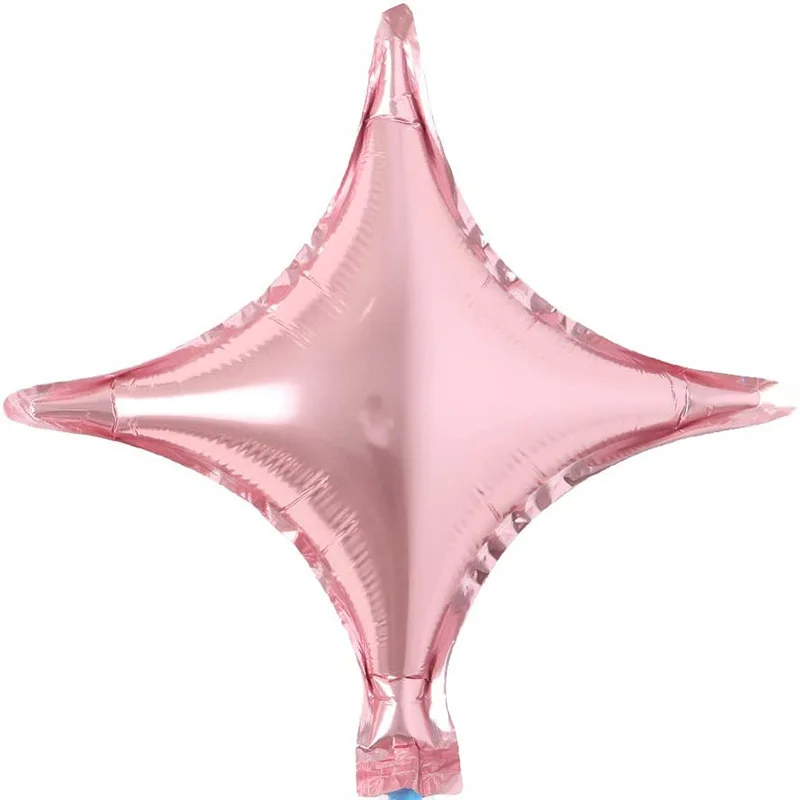 10 дюймов 4 острым фольги воздушный шарик в форме звезды из материала майлар воздушные шары с гелием для свадебной вечеринки, для празднования дня рождения украшения