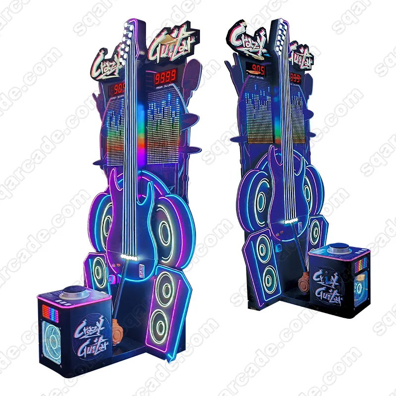 Coin Operated Boxing Punch Game Machine Crazy Guitar Hit Hammer Boxing Games Machine