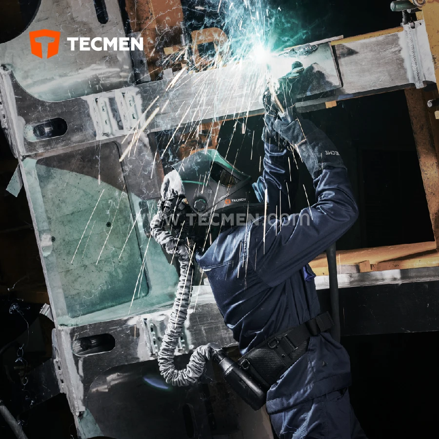 TECMEN FREFLOW V3 Мощный воздушный респиратор-s сварочный шлем с PAPR промышленным воздушным