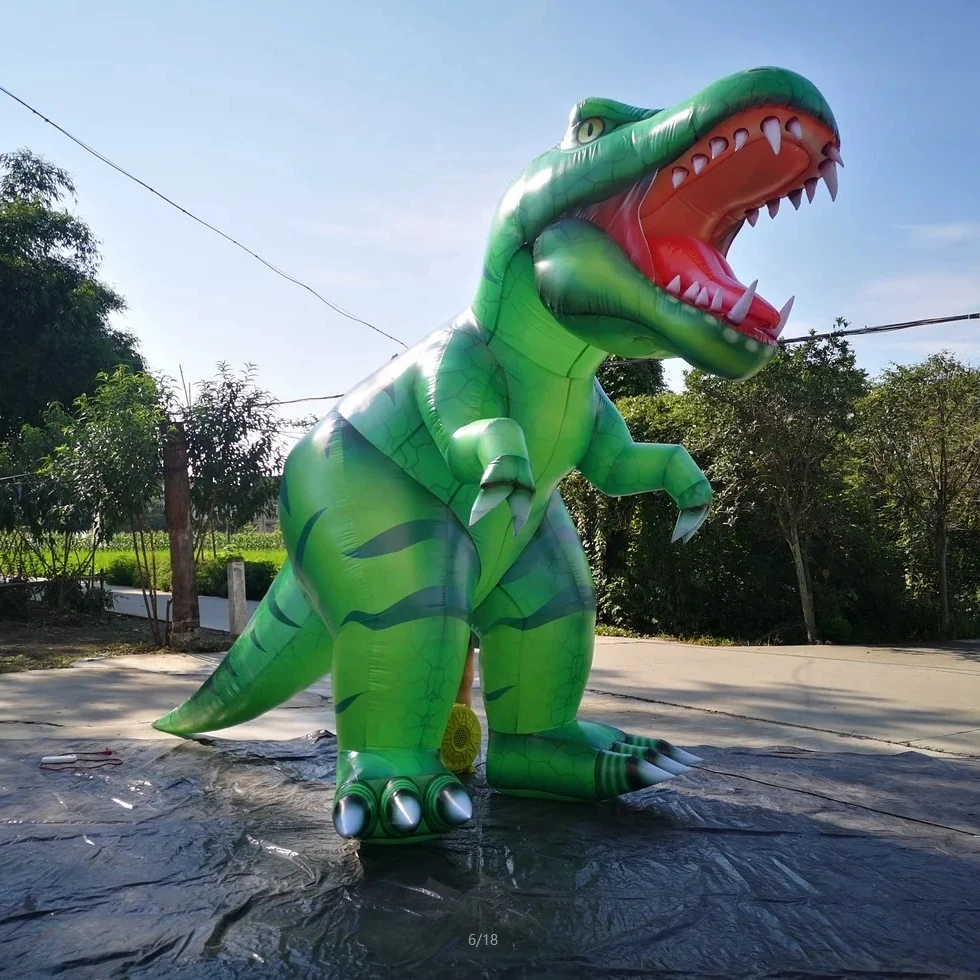 Customized Inflatable Green Dinosaur Inflatable Fierce Tyrannosaurus Rex