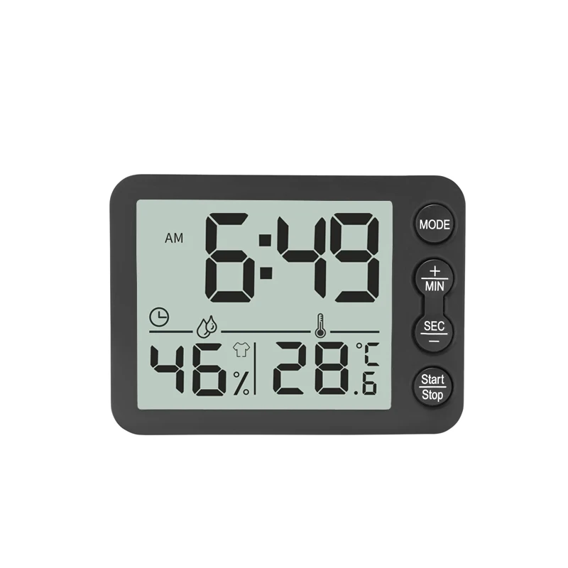 Timer Digital Kitchen Timers Smart Clock For Cooking Waterproof Square And