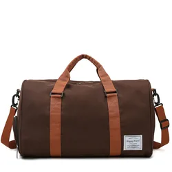 New Trendy Casual Style Foldable Sports Bags Carry-on Luggage Duffle Bag Clothes Storage Satchel Bags