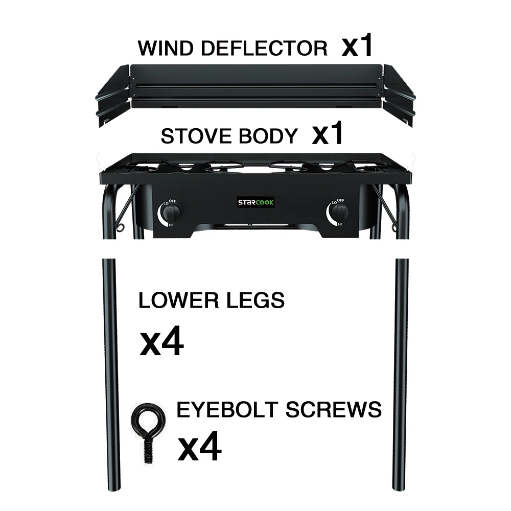 Portable Outdoor 2 Burner Gas Cooking Camp Stove Explore Gas Stove For Outdoor