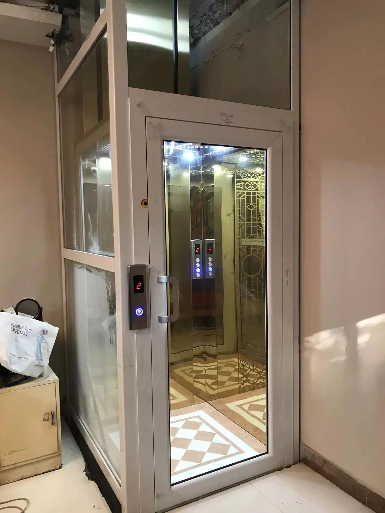 2024 new easier operation stainless steel residential home elevators household using price convenient small elevator