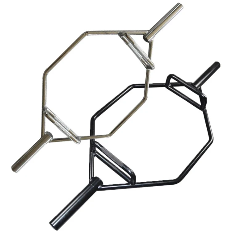 Weightlifting Shrugs/Squat Hexagon Stainless Steel Bar Hex Trap Weightlifting Barbell Bar Hex Trap Bar