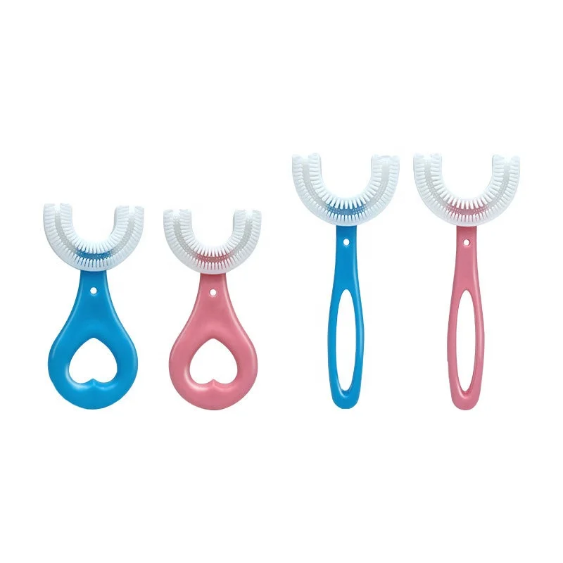 Manual Silicone Baby Toothbrush Children U Shape Replacement Oral Care Cleaning Brush Kids