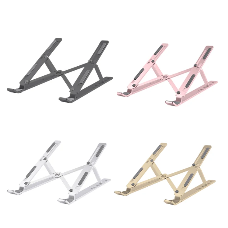 
2021 New Design Portable Aluminium Alloy Notebook Bracket Laptop Holder Stand Adjustable 