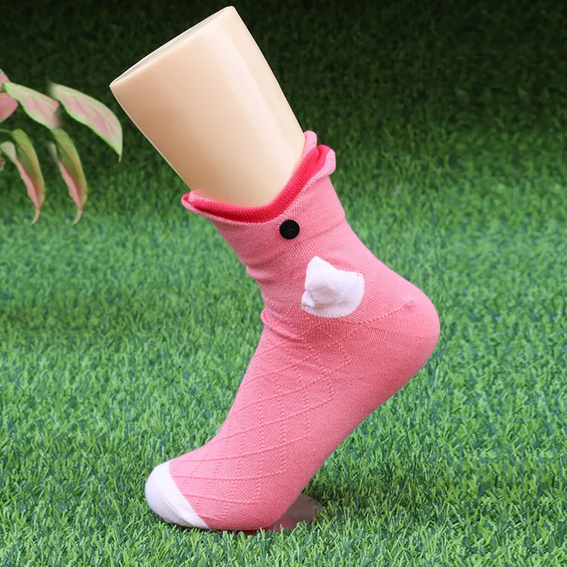 JX-I-0206 The latest crocheted crocodile socks and shark socks custom design socks