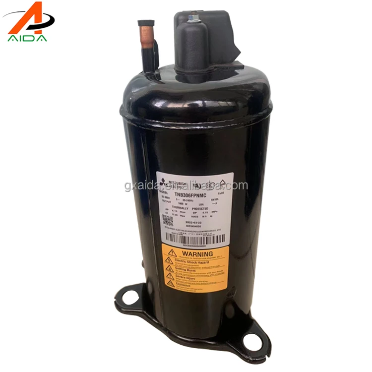 R410a Original DC Inverter Air Conditioner Compressor Black Model TNB306FPNMC Fixed Speed Compressor