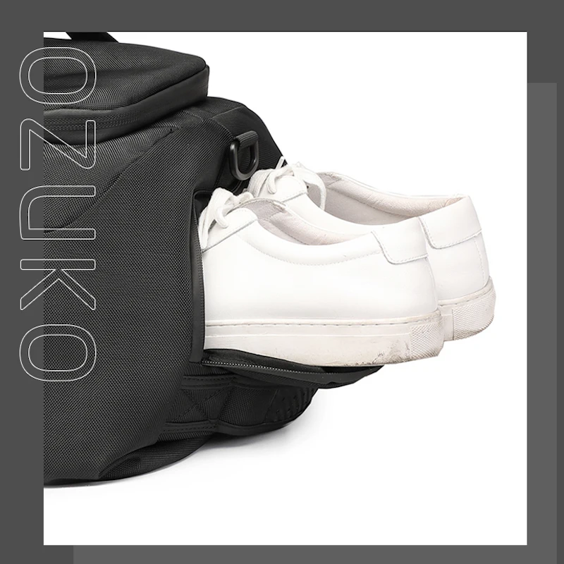 Ozuko 9651 Gym Bag For Women And Men Duffle Bag Backpack With Shoe Compartment Sports Duffel Bags For Traveling With Wet Pocket
