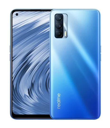 Realme true self V15 6400 million pixels 50W smart flash charging crescent silver 8GB+128GB dual mode 5g mobile phone.