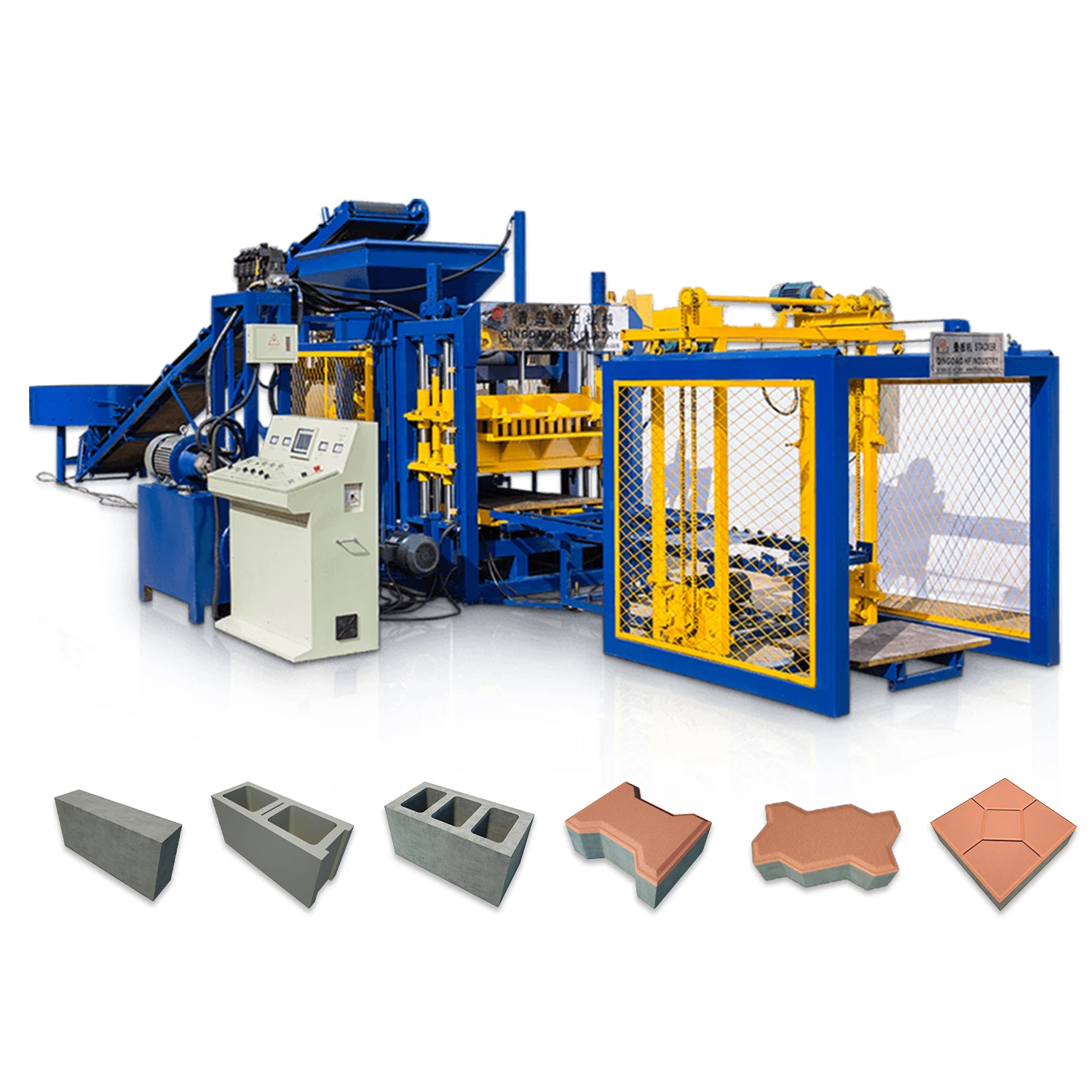 QT4-16  cost-effectiveness cement sand color paver brick block machine in Ughana