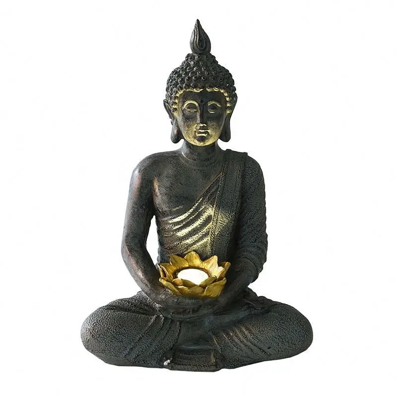 Large Statues Of Buddhas Garden Resin Buddha Head Thai Statue Solar Light Polyresin Home Decor Budda White Mini Bali Small