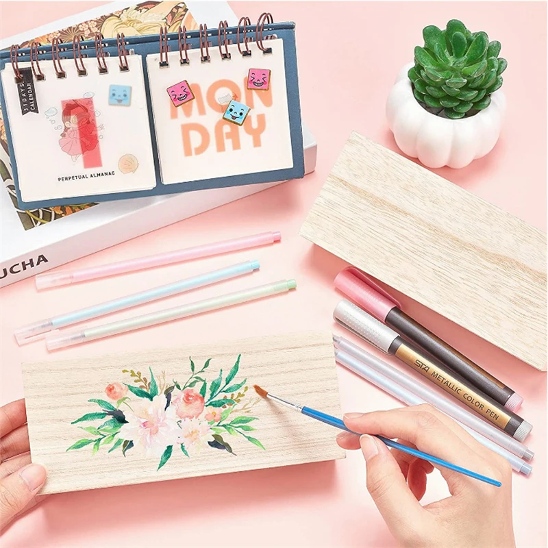 Unfinished wholesale wooden boxes wooden jewelry box packaging for gift with hinges