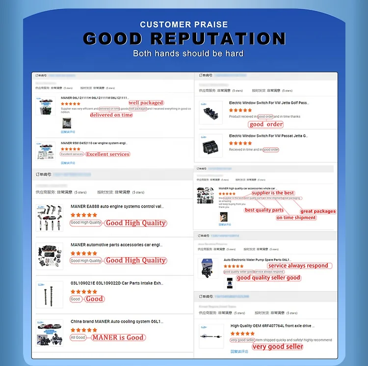 MANER EA888 Gen3 Auto Engine Assembly for VW Magotan CC Sagitar 1.8T Tiguan Passat 2.0T Audi Q5 A4 A6 A5L engine